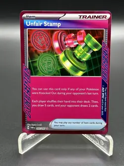 Unfair Stamp - ACE SPEC RARE - Twilight Masquerade - 165/167 Pokemon TCG - Image 4
