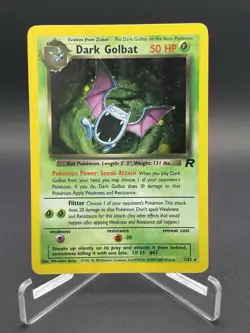 Pokemon Dark Golbat Holo TCG Card 7/82 - Image 1