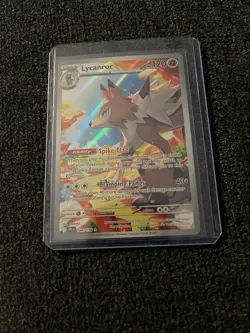 Pokemon TCG Lycanroc Illustration Rare Card Journey Together 166/159 - Image 1