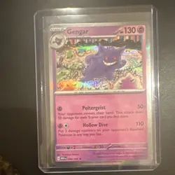 Pokemon Gengar 094/165 Scarlet & Violet 151 Rare Reverse Holo 130 HP Card - Image 1
