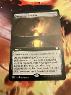 Wondrous Crucible - The Brothers' War Commander Extended Art MTG NM - Image 1