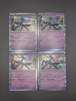 4x Xerneas 064-132 Holo Mega Evolution Pokemon TCG NM Card Playset X4 - Image 1