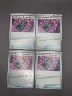 4x Team Rocket's Transceiver 178/182 x4 - Destined Rivals - Pokemon - Playset - Image 1