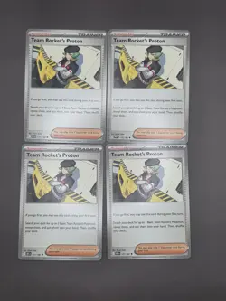 4x Team Rocket's Proton 177/182 x4 - Destined Rivals - Pokemon TCG - Playset - Image 1