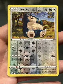 Pokemon TCG Snorlax 141/192 Rebel Clash 2020 Reverse Holo Rare- LP/ NM - Image 1