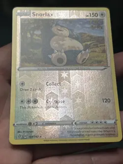 Pokemon TCG Snorlax 141/192 Rebel Clash 2020 Reverse Holo Rare- LP/ NM - Image 3