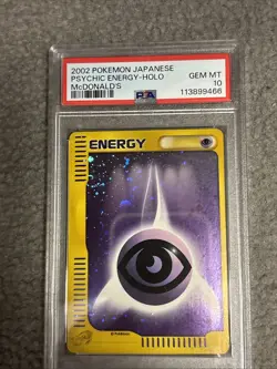 Swirls x 4 2002 Pokemon Mc Donald’s Promo Psychic Energy Holo - Image 1
