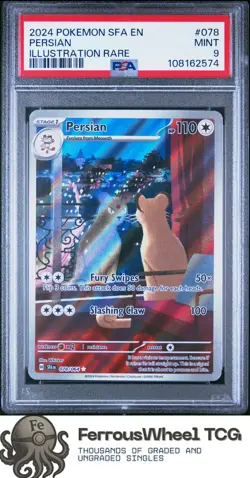 Persian #078 - 2024 Pokemon Sfa En-Shrouded Fable - PSA 9 - Image 1