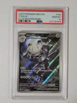 PSA 10 STEELIX 150/132 ILLUSTRATION RARE MEGA EVOLUTION POKEMON 😍 - Image 1