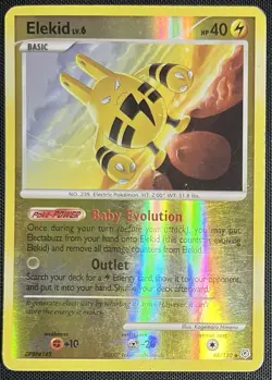 Elekid 48/130 Pokemon English Diamond & Pearl Base Set 2007 Rev Holo - Image 1