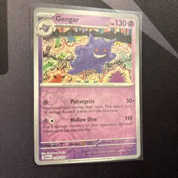 Pokemon Gengar 094/165 Scarlet & Violet 151 Reverse Holo Rare Stage 2 HP130 - Image 3