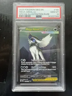 Pokemon Mega Absol EX 180/132 Mega Evolution English Special Illustration PSA 10 - Image 1
