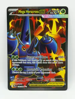 Mega Heracross ex 108/094 Phantasmal Flames NM Ultra Rare Holo Pokemon TCG - Image 1