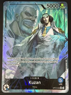 Kuzan OP12-040 AAL Alt Art Leader Legacy of the Master One Piece TCG English - Image 1
