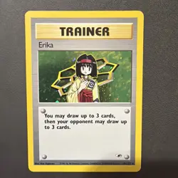 Pokemon Card - Erika Gym Heroes 16/132 Holo Unlimited Holo Rare - Image 1