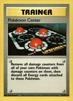 Pokemon Center #085/102 Base Set Lightly played - Pokemon Card - Image 1