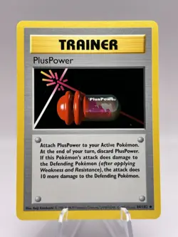 Plus Power 84/102 Base Set Pokemon LP - Image 1