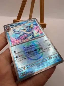 Pokemon Prismatic Evolutions - 022/131 Vaporeon - Master Ball Reverse - NM/M - Image 3