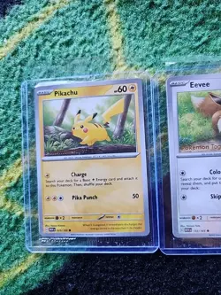 Eevee 133/165 + Pikachu 025/165 Pokemon Together 151 Stamped Promos SEALED - Image 5