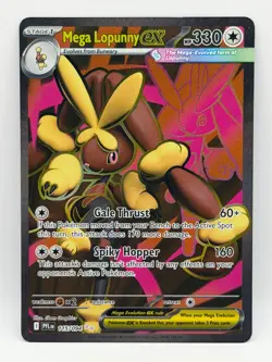 Mega Lopunny ex 115/094 Phantasmal Flames NM Ultra Rare Holo Pokemon TCG - Image 1