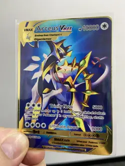 Pokemon Arceus VMAX Gold Metal Card-Collectible Gift Display！ - Image 3