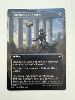 Commander’s Sphere Borderless MTG Magic the Gathering Card NM Near Mint CMM - Image 1