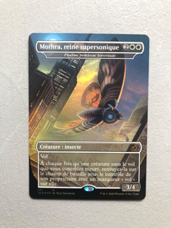 Mtg Ikoria Luminous Broodmoth Mothra Supersonic Godzilla French FOIL NM - Image 1