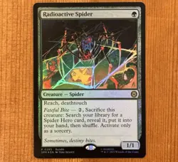Radioactive Spider, P 0285, NM Foil, MTG Marvel's Spider-Man SPM Promo - Image 1