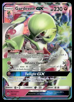 Pokemon Cards Gardevoir GX 93/147 Burning Shadows Holo Rare GX NM - Image 1