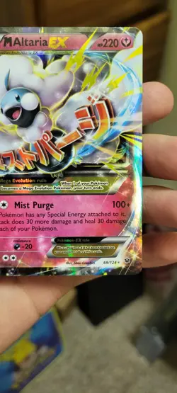 Pokemon M Altaria EX 69/124 Fates Collide Holo Rare NM+ - Image 2