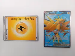 Zapdos ex 192/165 Ultra Rare SV151 Near Mint Pokemon Card - Image 1