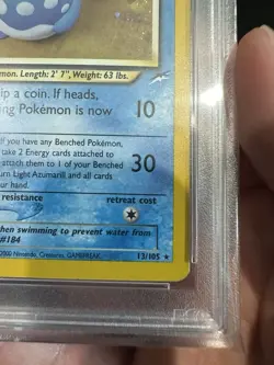 2002 Neo Destiny Light Azumarill Holo #13 PSA 6 Vintage Pokemon - Image 4