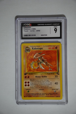 Kabutops 24/62 - Pokemon 1st Edition Fossil CGC 9 Mint - Image 1
