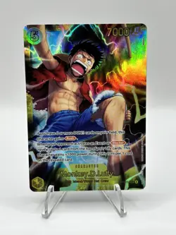 One Piece CCG Monkey D. Luffy OP15-119 SEC - English - PACK FRESH NM+ - Image 1