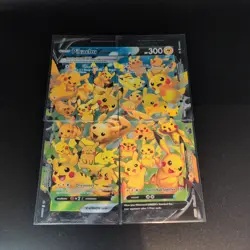 Pikachu V-Union SWSH139-142 Black Star Promo Card Set 4 Cards NM - Image 1