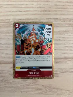 OP05-019 Fire Fist English R NM One Piece TCG Card Game - Image 1