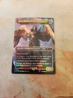 Freya, Queen Of The Valkyries-Iroas, God Of Victory Foil Secret Lair MTG NM - Image 1