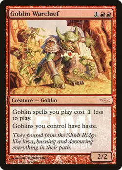 MTG - Goblin Warchief - Foil FNM 2006 FNM Promos - Image 1