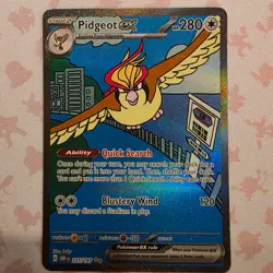 Pokemon TCG Obsidian Flames Pidgeot ex 225/197 SIR NM (SKU 1-5) - Image 3