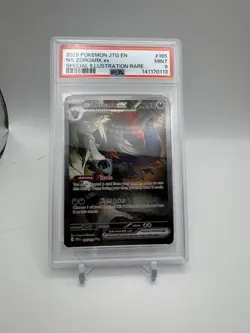Pokemon TCG N's Zoroark Ex SIR 185/159 SV 2025 Journey Together PSA 9 - Image 1