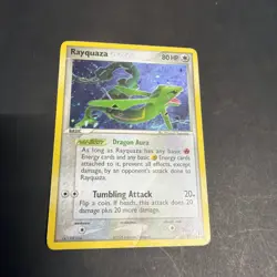 Pokemon TCG Rayquaza EX Deoxys 22/107 Holo Rare Heavy Play - Image 3