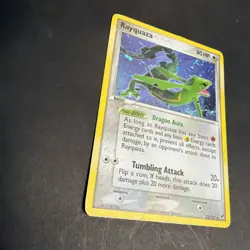 Pokemon TCG Rayquaza EX Deoxys 22/107 Holo Rare Heavy Play - Image 5