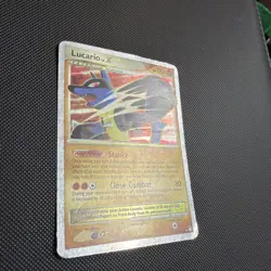 Pokemon TCG Lucario LV.X Holo Rare Card Mysterious Treasures 122/123 Dmg - Image 2