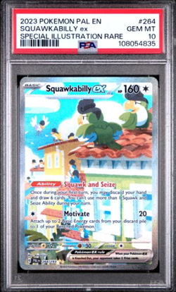 Pokemon PSA 10 Squawkabilly Ex Special #264 Pal En-Paldea Evolved - Image 1