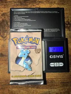 Pokemon Card Fossil Booster Pack New Factory Sealed Mint WOTC Lapras 21.13g - Image 1