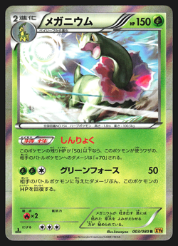Meganium 003/080 JP Rage of the Broken Heavens XY9 1st Ed Holo Pokemon Card MP - Image 1