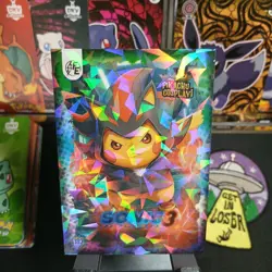 Pikachu Cosplay! Series 1 Shadow The Hedghog Pikachu Sonic 3 182 Pokemon Card - Image 1
