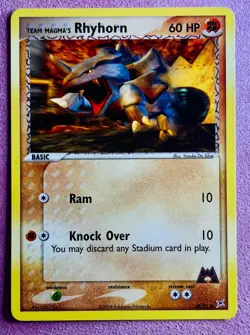 Team Magma's Rhyhorn 68/95 | Team Magma vs Team Aqua | Pokemon TCG Card | LP/NM - Image 1