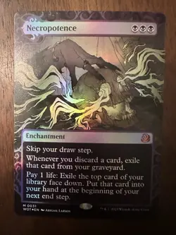 Necropotence : MTG *FOIL* Wilds of Eldraine: Enchanting Tales #0031 / NM - Image 1