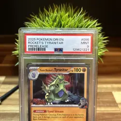 2025 Pokemon DRI EN Team Rocket's Tyranitar Destined Rivals #096 PSA 9 - Image 3